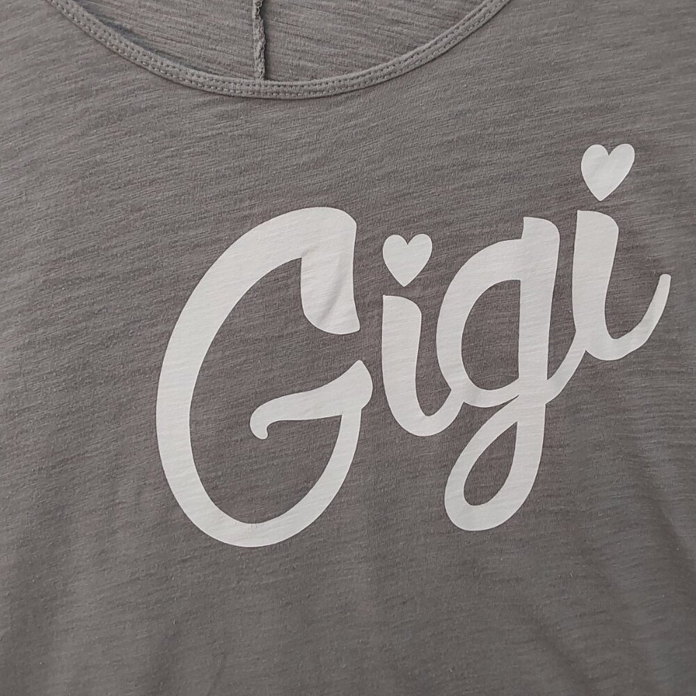 Instant Message “Gigi” Graphic Tee – Women’s 2XL – Gray Short Sleeve Top - Picture 5 of 7